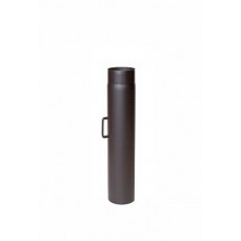 Holetherm 2mm kachelpijp zwart 500/180mm met klep